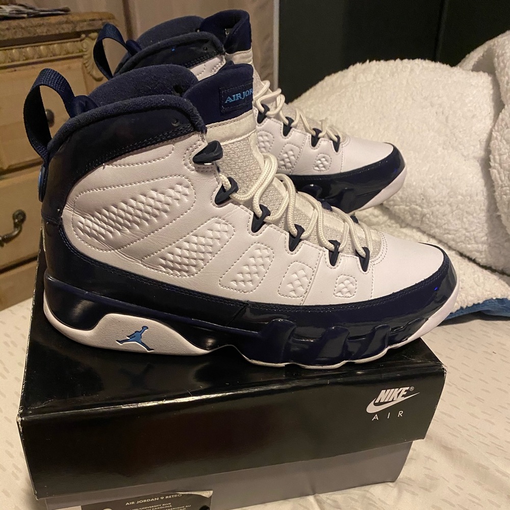 air jordan 9 pearl blue sz 10